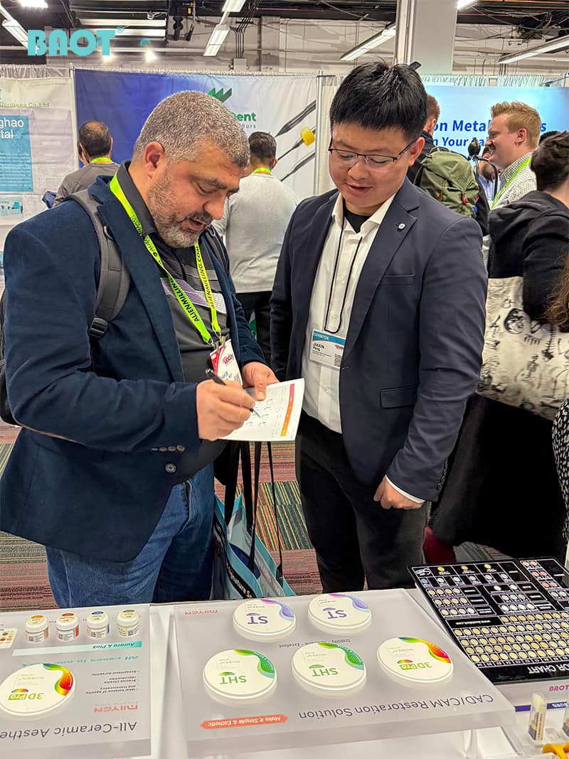 BAOT dental porcelain powders showcased at Chicago dental exhibition 2025
