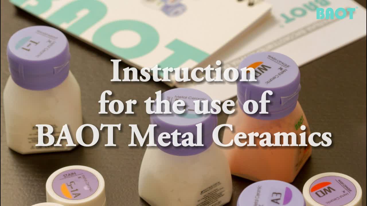 BAOT Ceramic | Instrucțiuni de utilizare a ceramicii metalice BAOT
